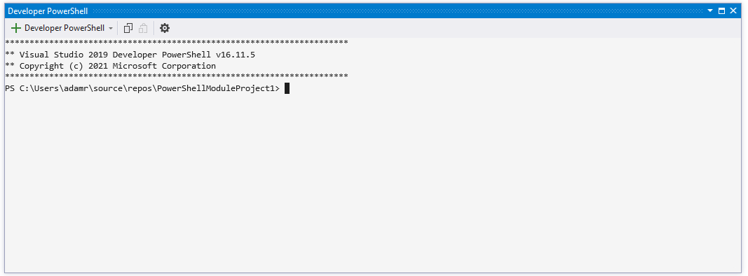 Running PowerShell in Visual Studio