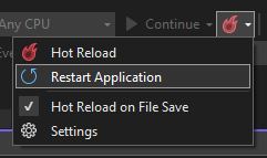 Visual Studio Hot Reload