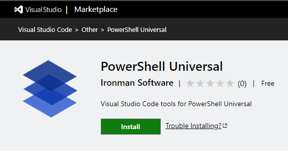 PowerShell Universal Visual Studio Code Extension